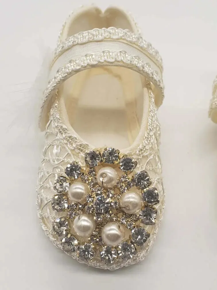 045 - Baptism Shoes - Beige