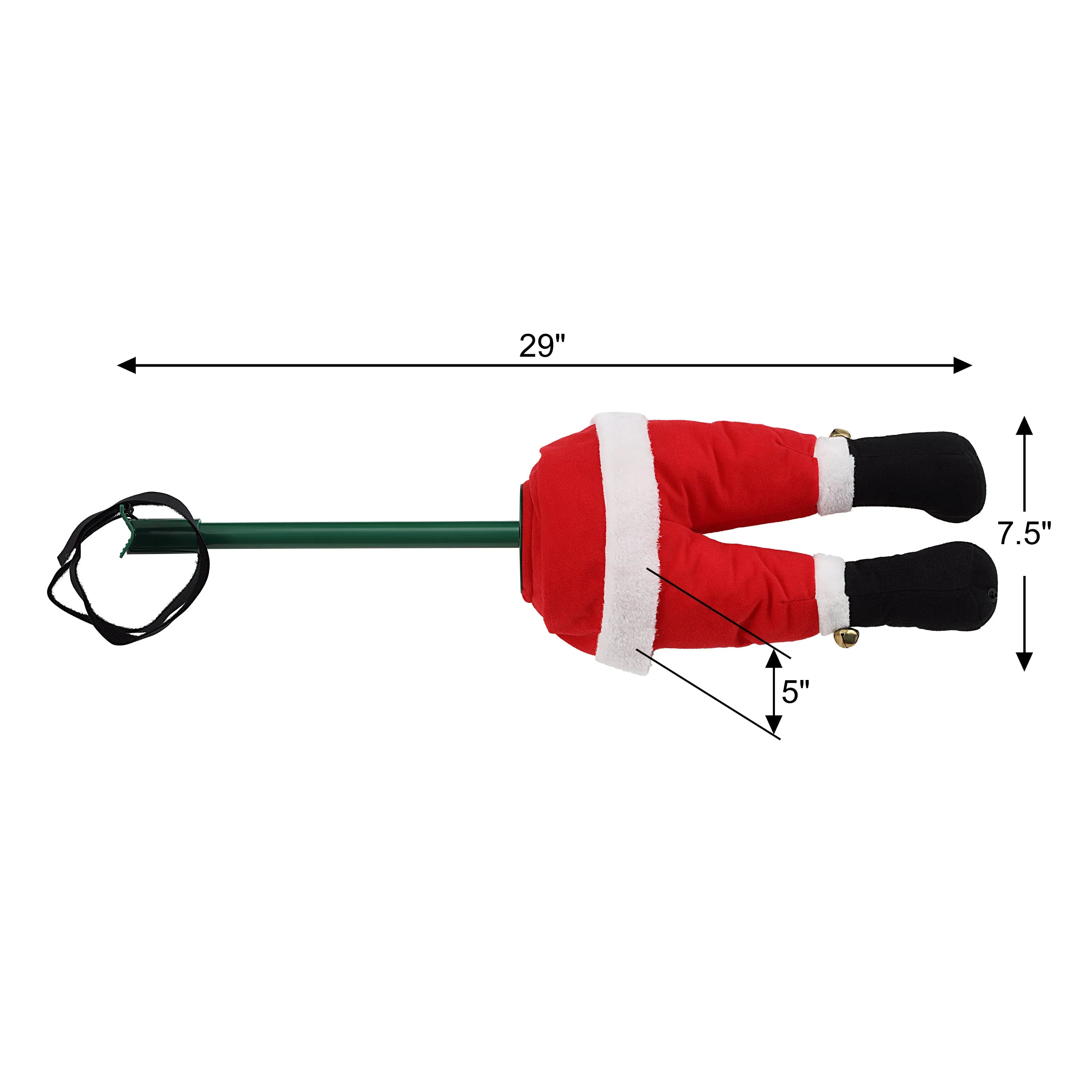 16 in. Animated Santa Leg Kickers