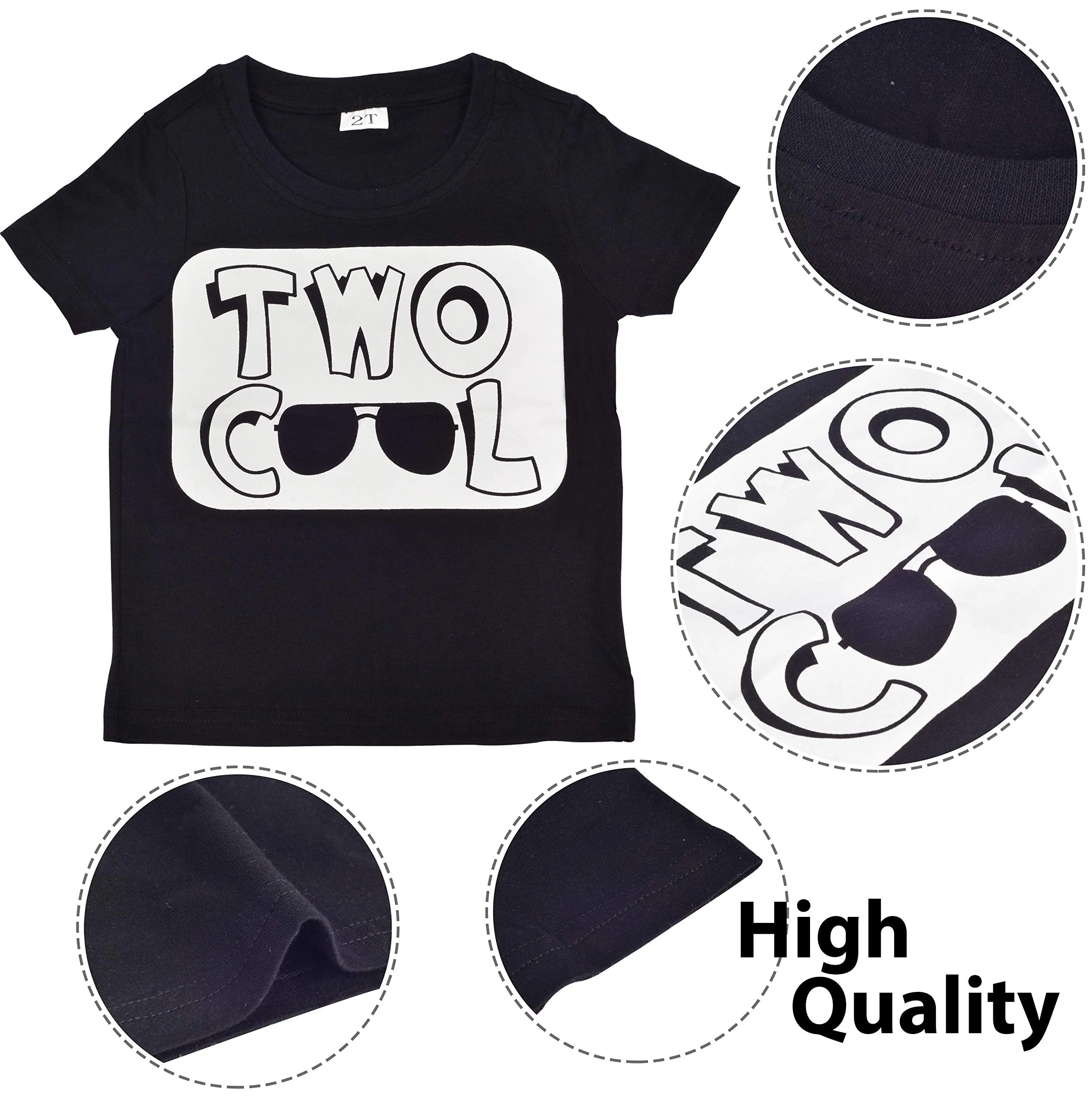 2nd Birthday T shirt and Hat, Two Cool Birthday Shirt, Trucker Hat for Kids with Two Cool