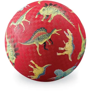 7" Playground Ball - Dinosaurs Red