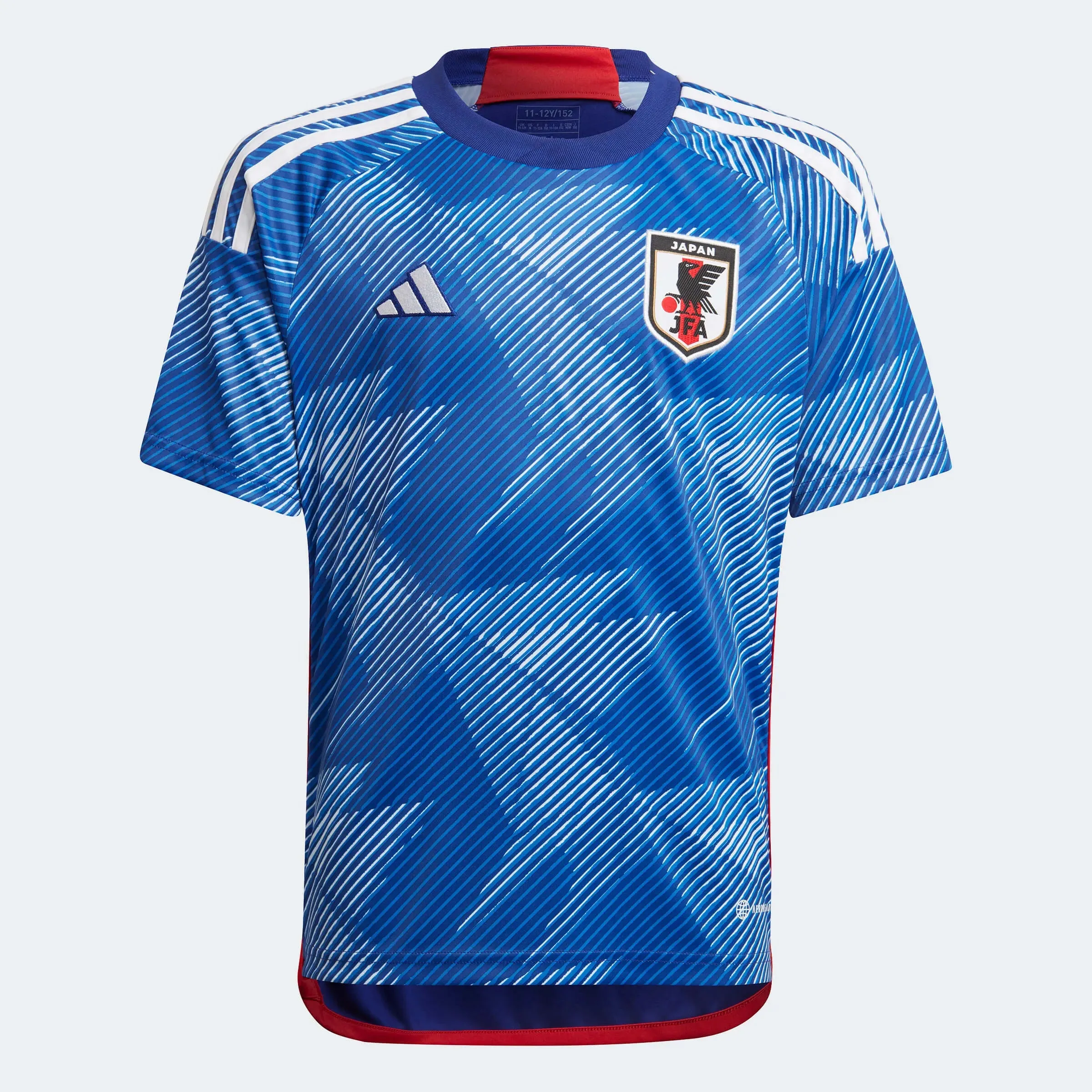 adidas 2022-23 Japan Youth Home Jersey - Japan Blue