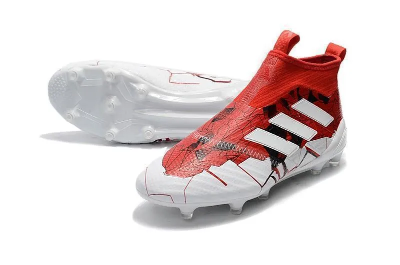 Adidas Ace 17  Purecontrol Confed Cup FG Soccer Cleats White Solar Red