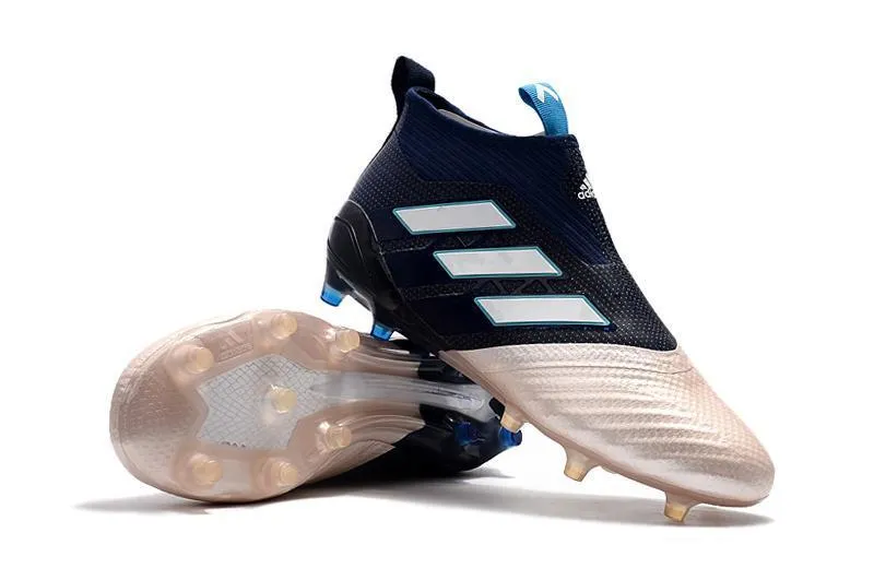 Adidas ACE Purecontrol FG Soccers shoes Gold/Blue/White