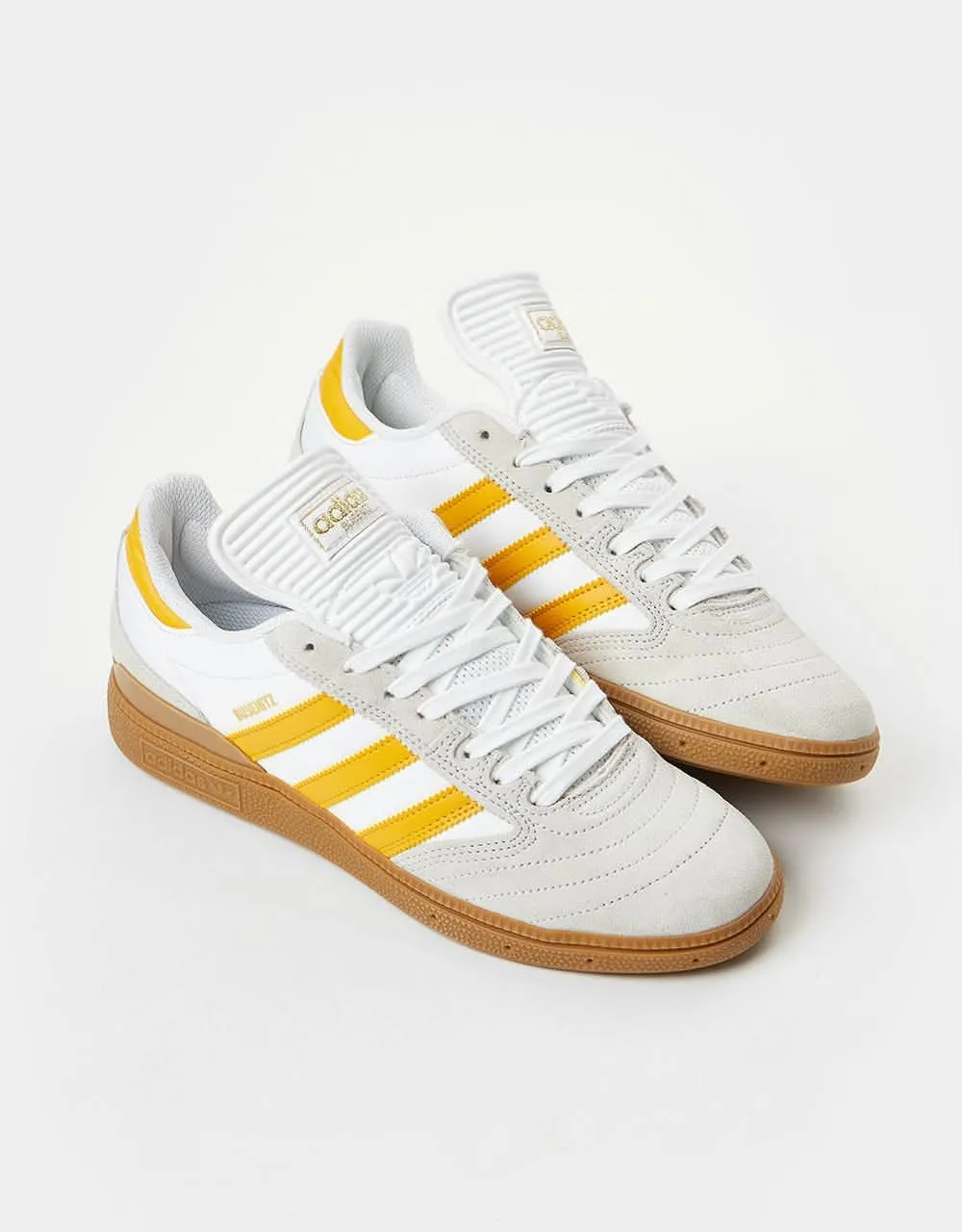 adidas Busenitz Skate Shoes - Crystal White/Preloved Yellow/Gum