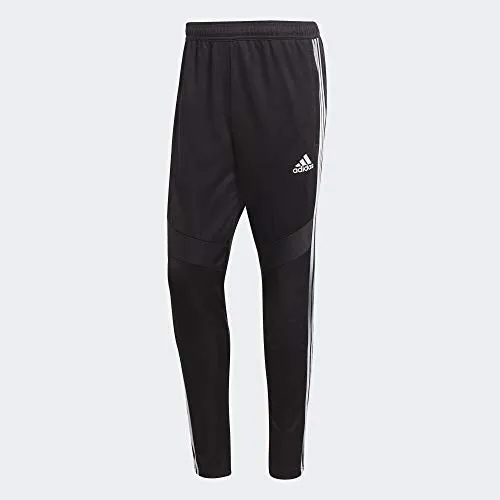 adidas Men's Tiro 19 Training Soccer Pants, Small, Black/White