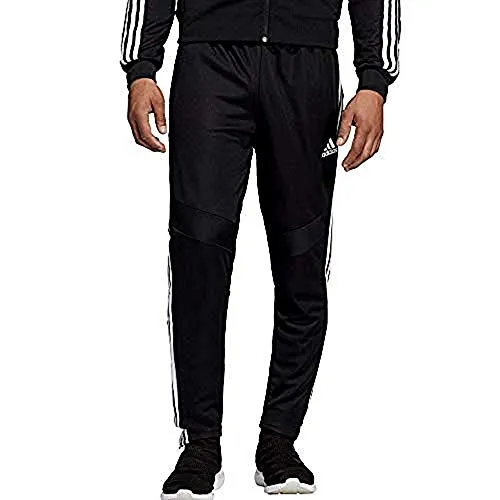 adidas Men's Tiro 19 Training Soccer Pants, Small, Black/White