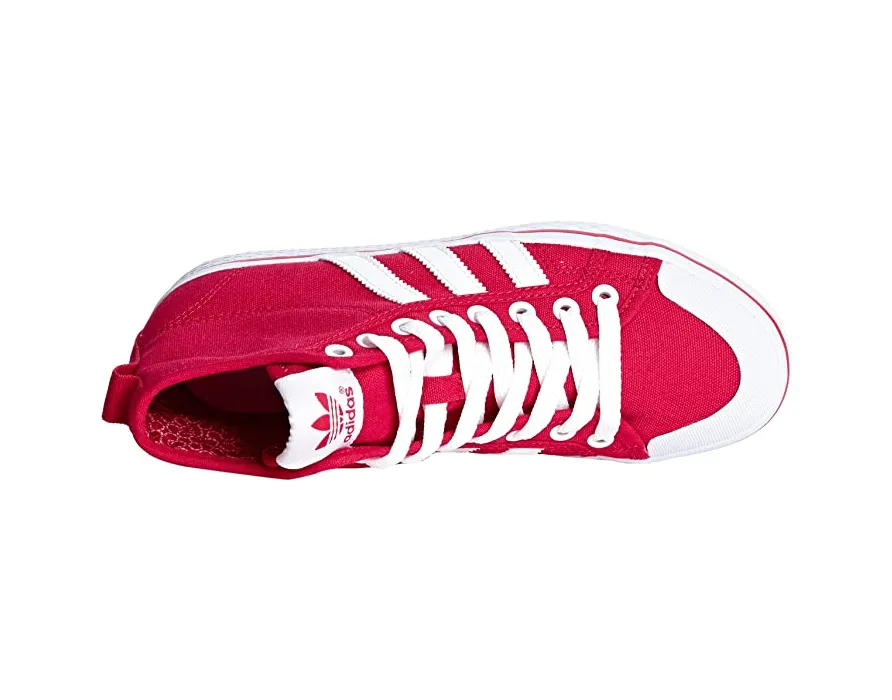 Adidas Originals sneakers alta in canvas da adulti  Honey Stripes Mid W D65881 rosso