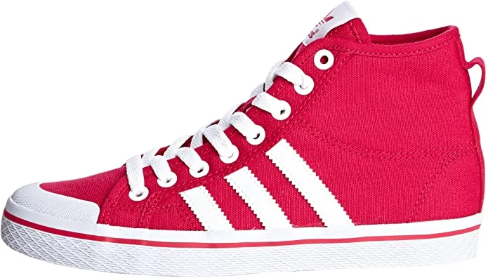 Adidas Originals sneakers alta in canvas da adulti  Honey Stripes Mid W D65881 rosso