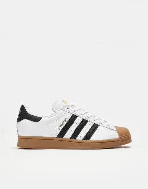 adidas Superstar ADV Skate Shoes - White/Core Black/Gum