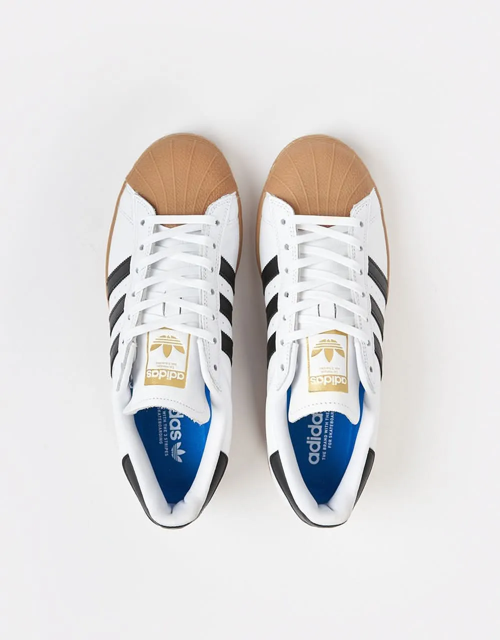 adidas Superstar ADV Skate Shoes - White/Core Black/Gum