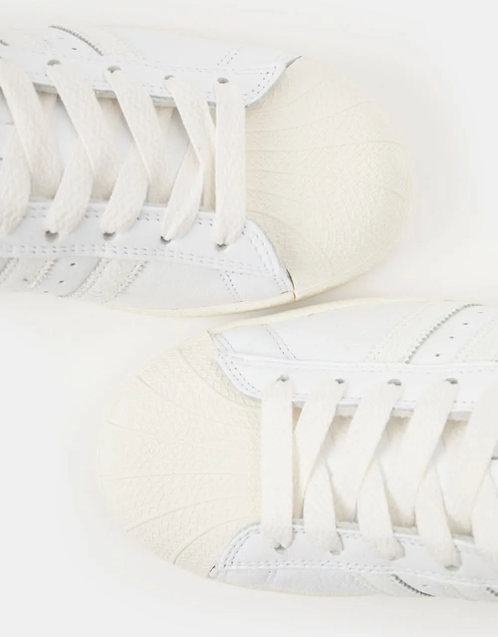 adidas Superstar ADV Skate Shoes - White/White/Chalk White