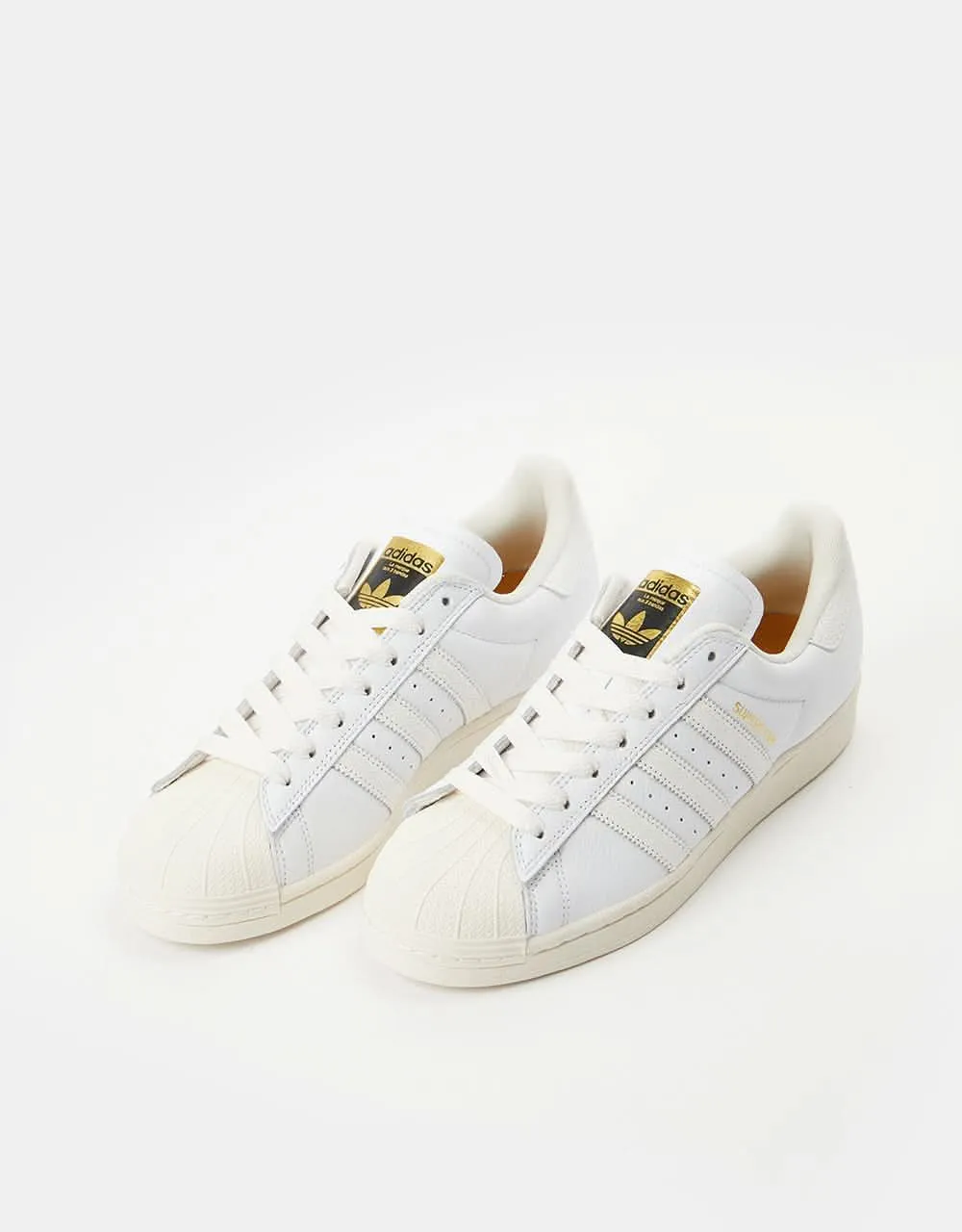 adidas Superstar ADV Skate Shoes - White/White/Chalk White