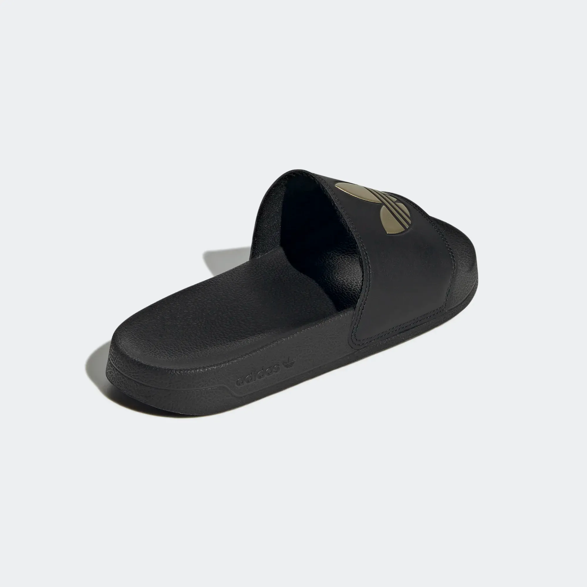 Adidas Women's Adilette Lite Slides - Core Black / Matte Gold