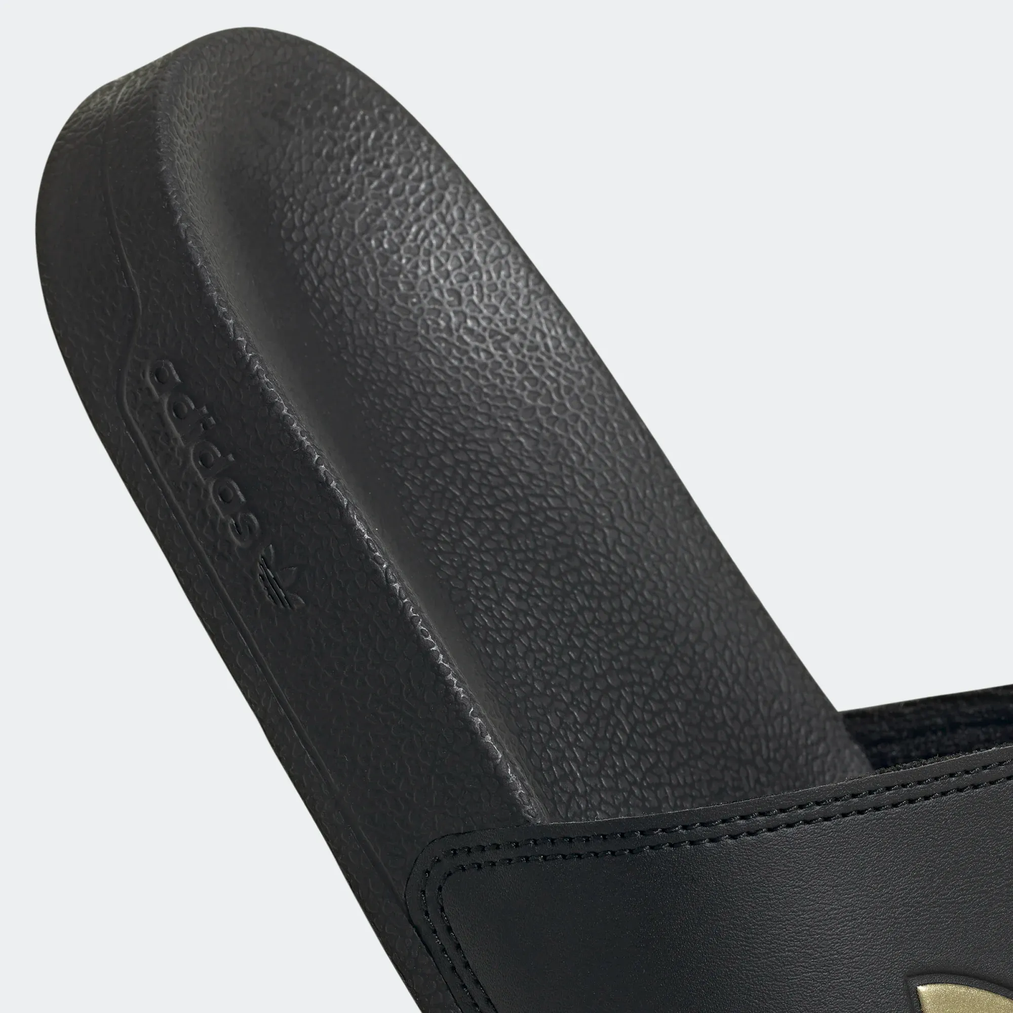 Adidas Women's Adilette Lite Slides - Core Black / Matte Gold