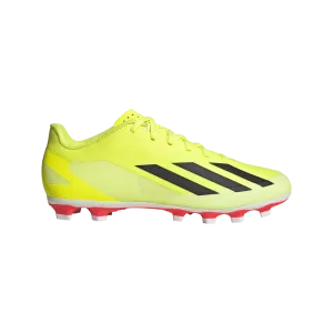 Adidas X Crazyfast Club FxG Adult Soccer Cleat IG0618 Neon Green / White