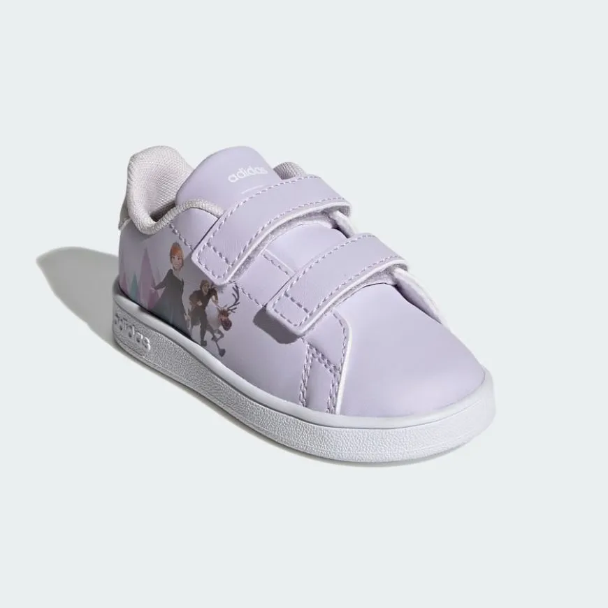 Adidas X Disney Frozen Anna And Elsa Advantage Infant Tennis Shoes Purple