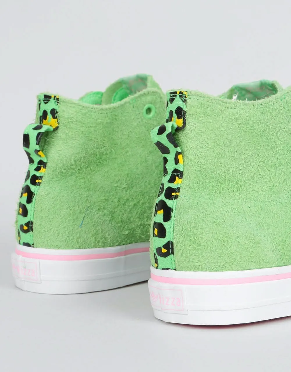 adidas x Na-Kel Nizza Hi RFS Skate Shoes - Spring Green/White/Pink