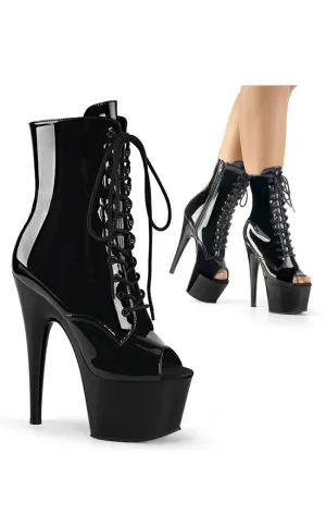 ADORE-1021 Black Patent Ankle Boots