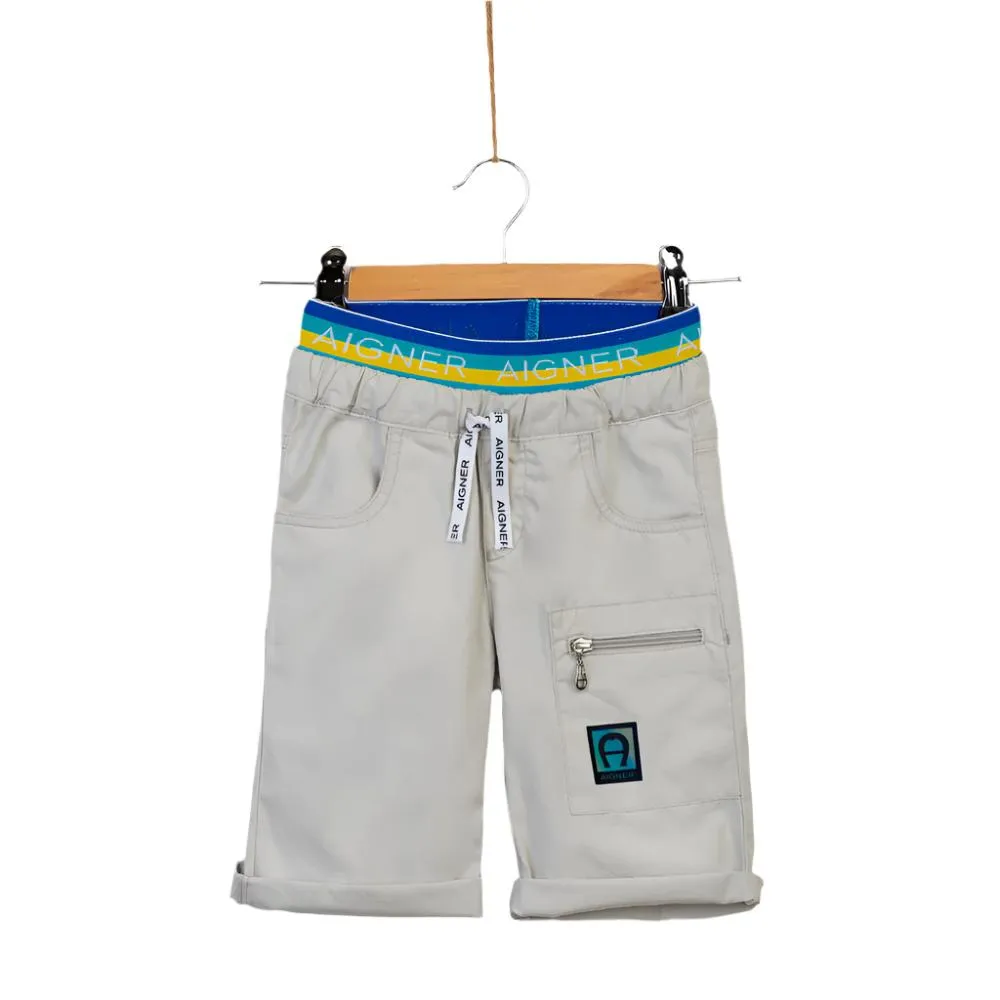 Aigner Kids Boy's Grey Shorts