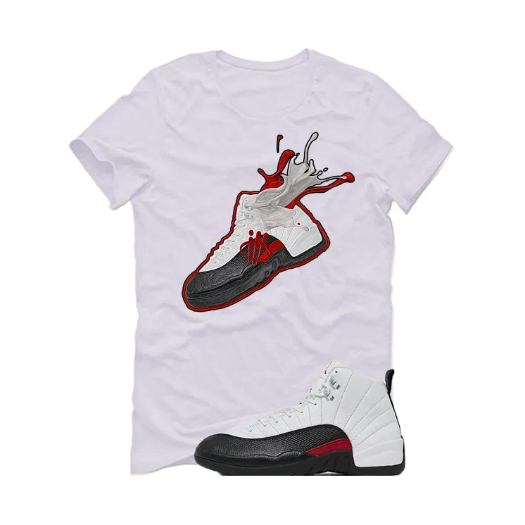 Air Jordan 12 “Red Taxi” | illcurrency White T-Shirt (SPLASH 12)