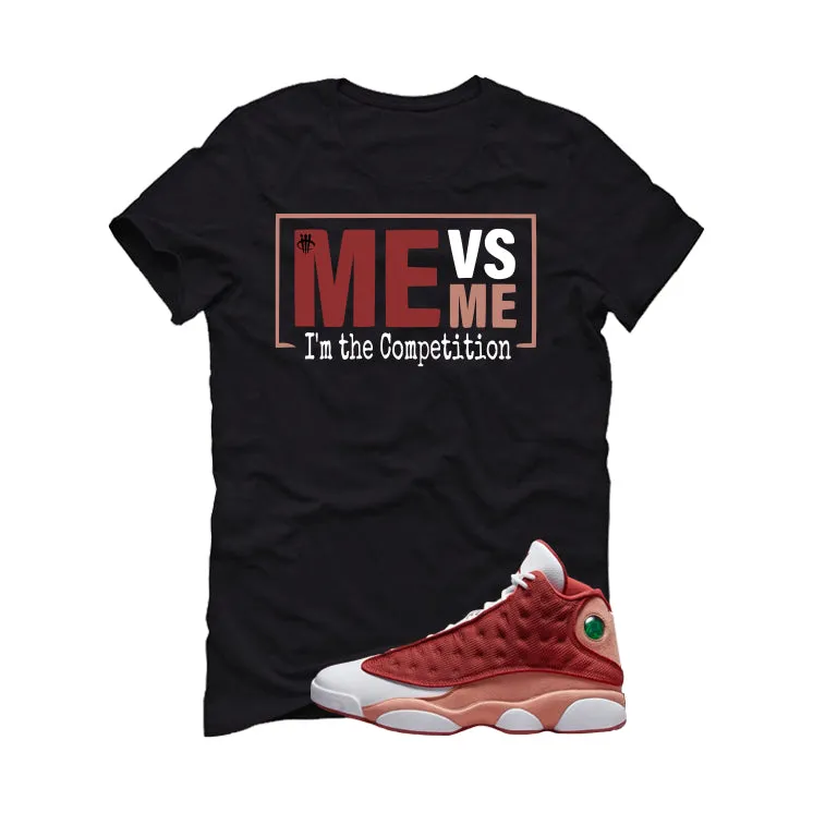 Air Jordan 13 Dune Red Black T-Shirt (Me vs Me)| illcurrency