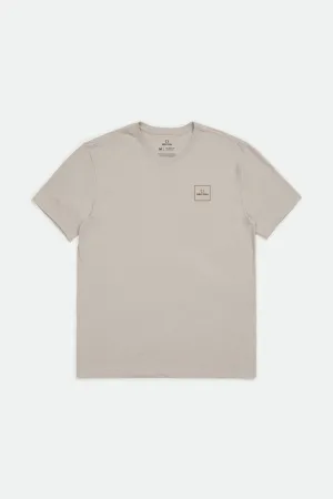 Alpha Square S/S Tailored Tee - Beige