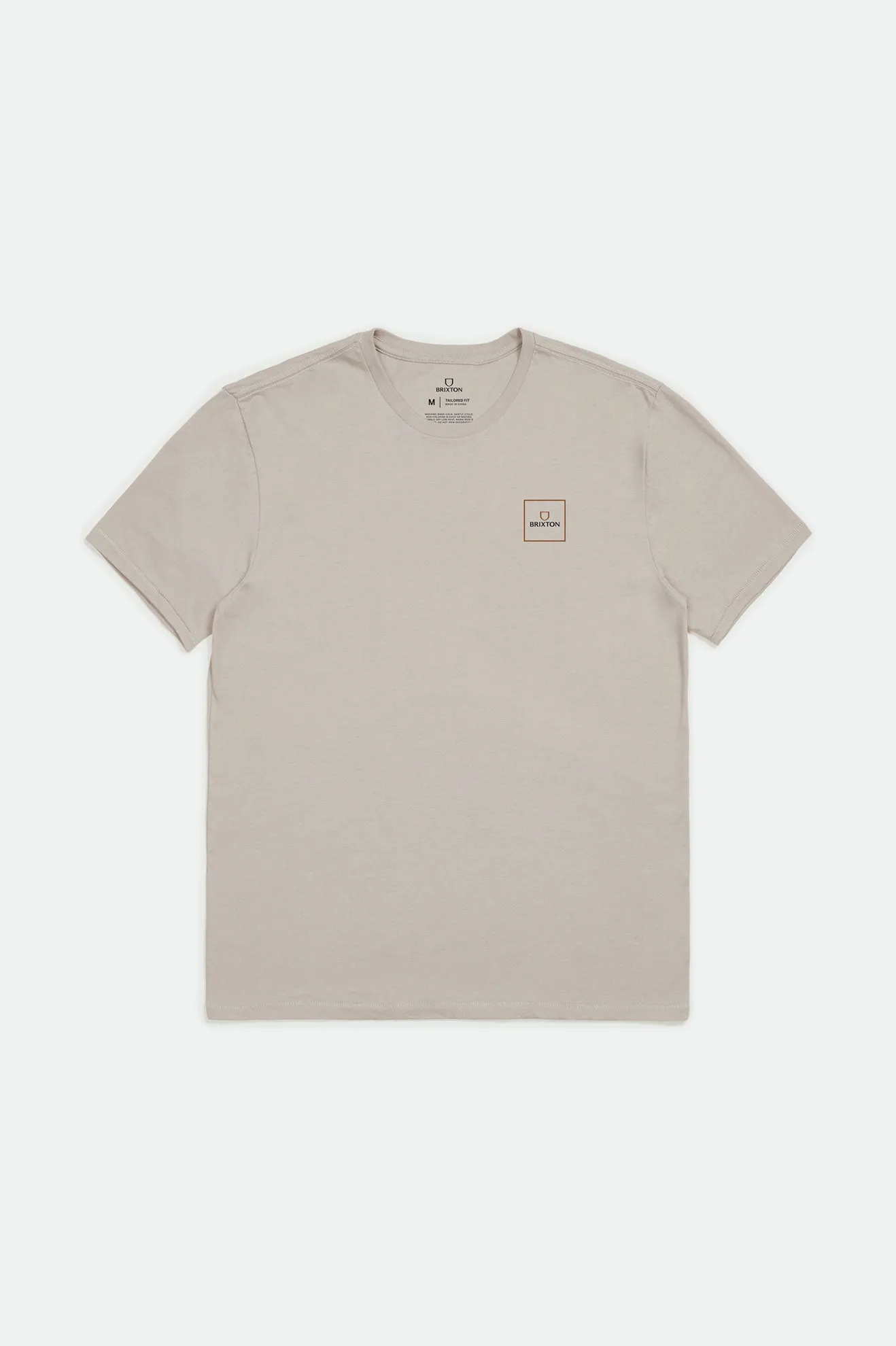 Alpha Square S/S Tailored Tee - Beige