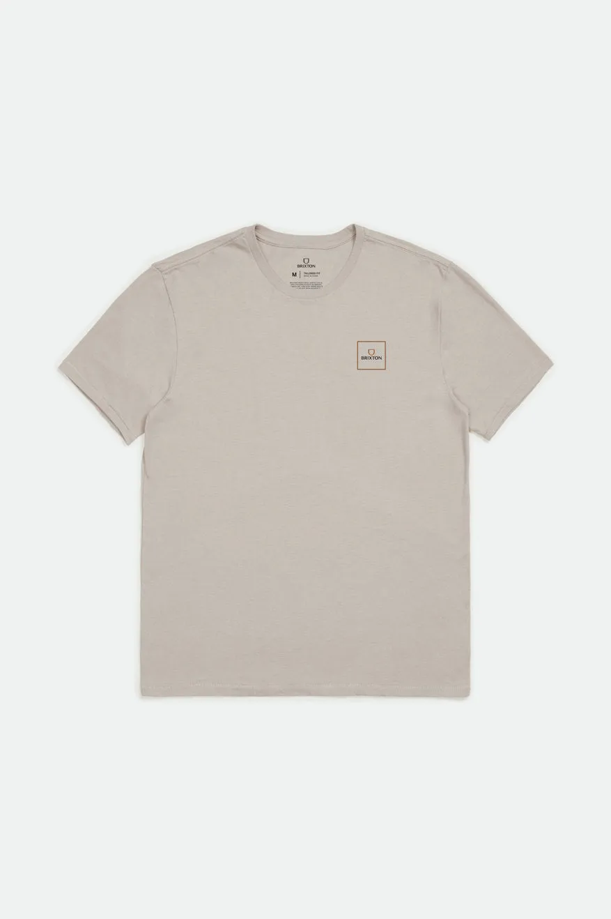 Alpha Square S/S Tailored Tee - Beige