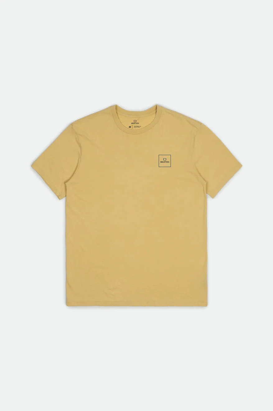 Alpha Square S/S Tailored Tee - Blonde