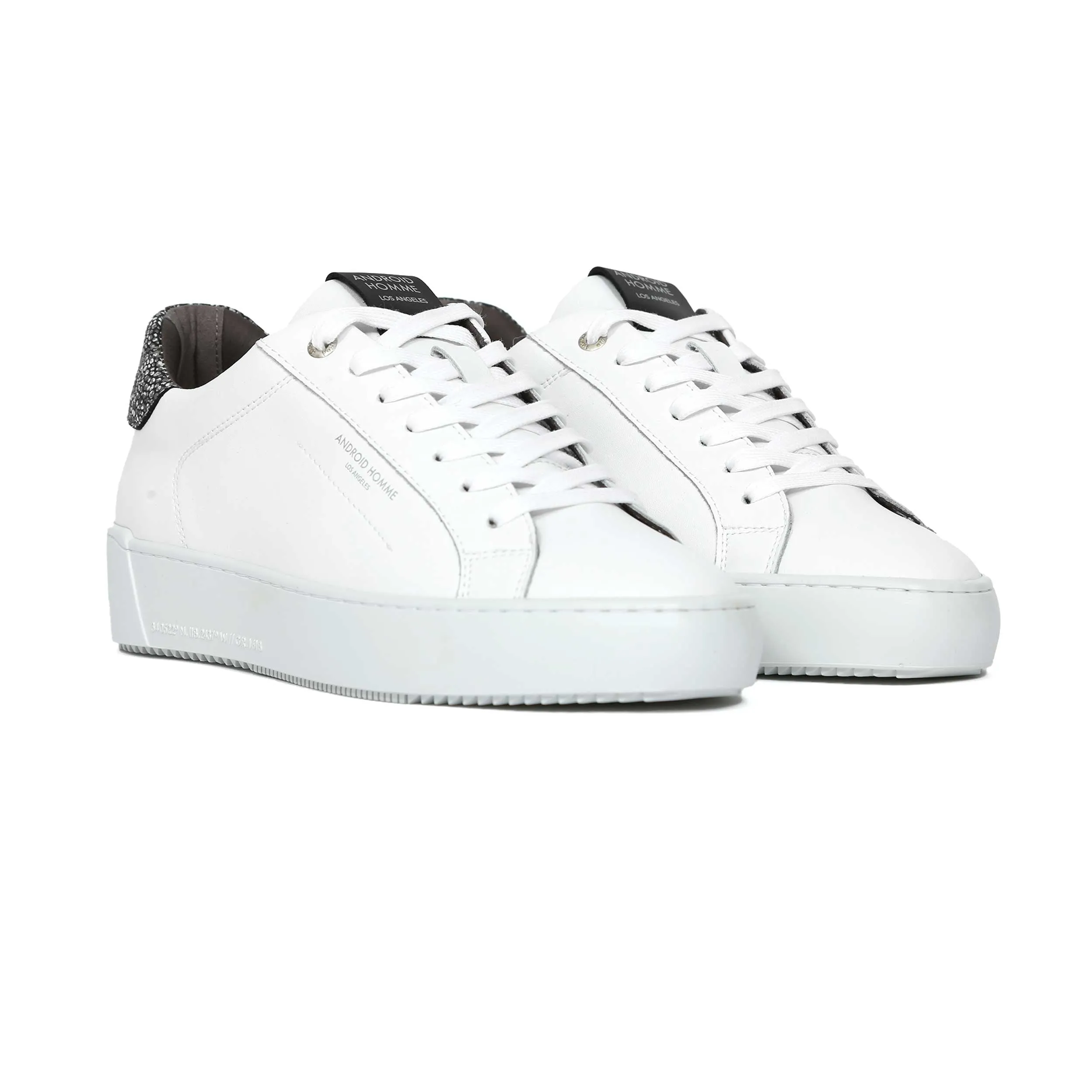 Android Homme Zuma Trainer in White Reflective Dot