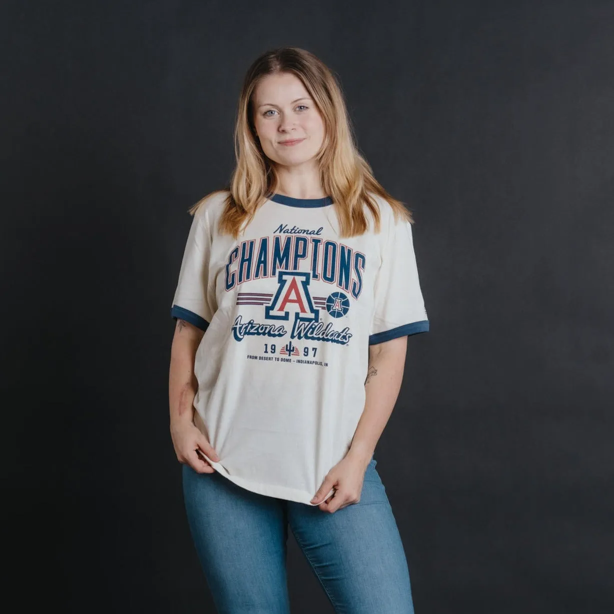 Arizona Wildcats 1997 Champs Ringer Tee