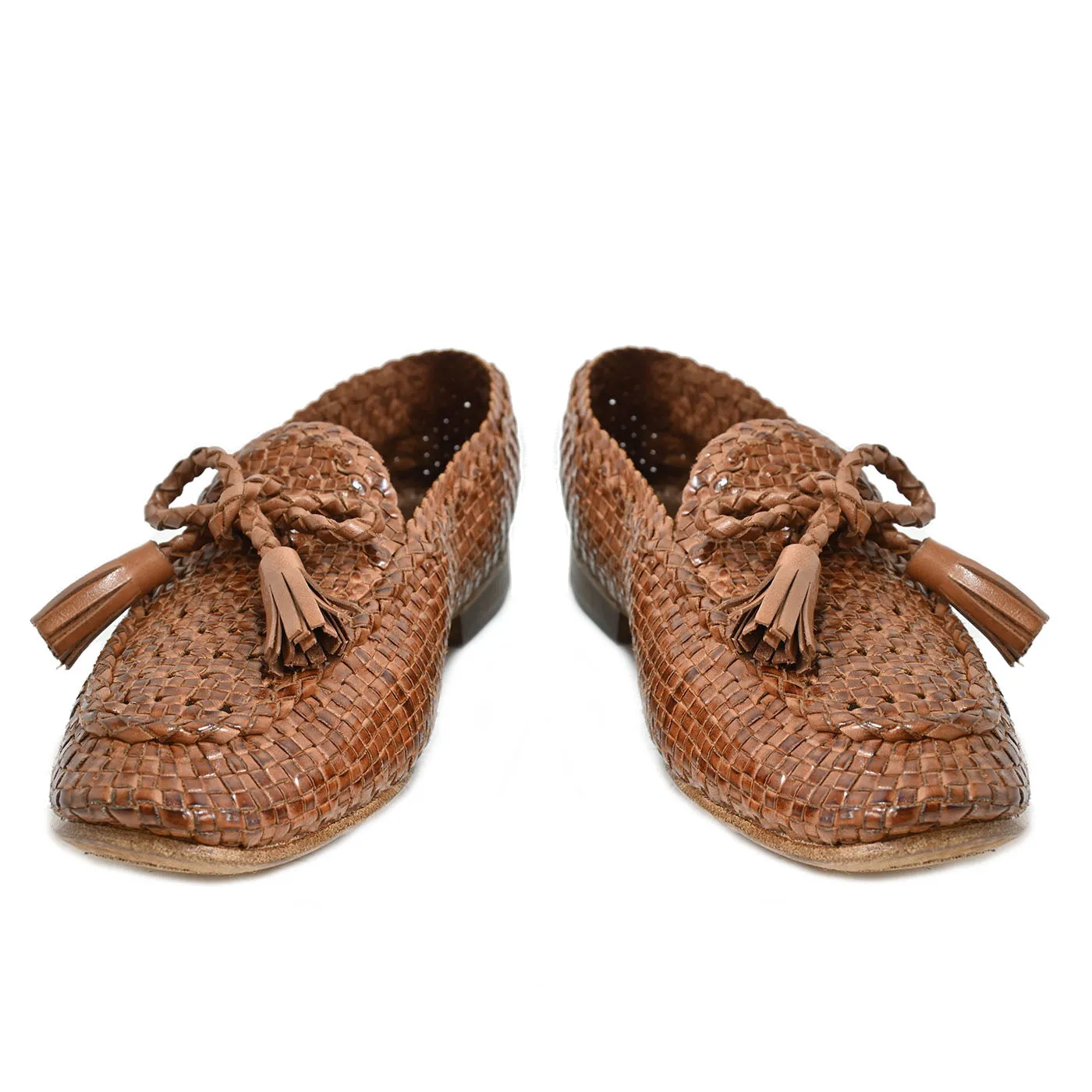 BAHIA 05 - hand-woven briar leather