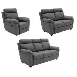 Baxter 3 2 1 Sofa Set in Grey by Vida Living