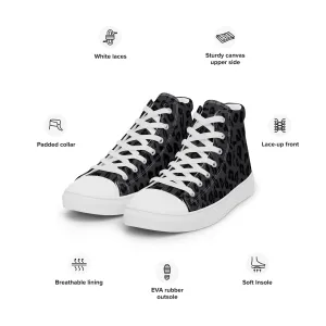 Black Panther Men’s High Top Canvas Shoes