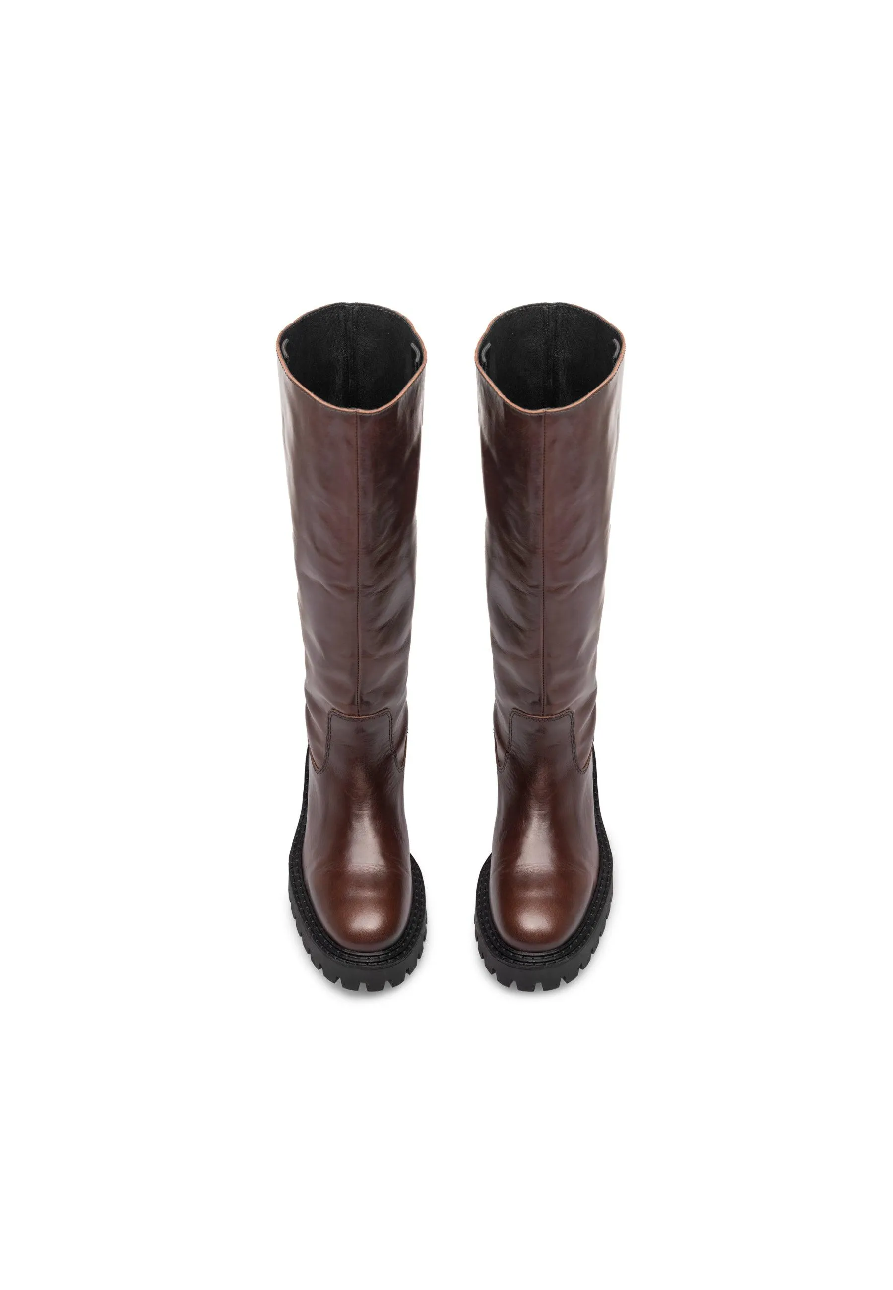 Blaine Dark Brown High Boots