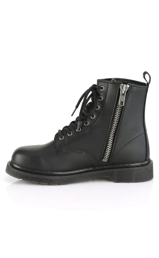 BOLT-100 Black Ankle Boots