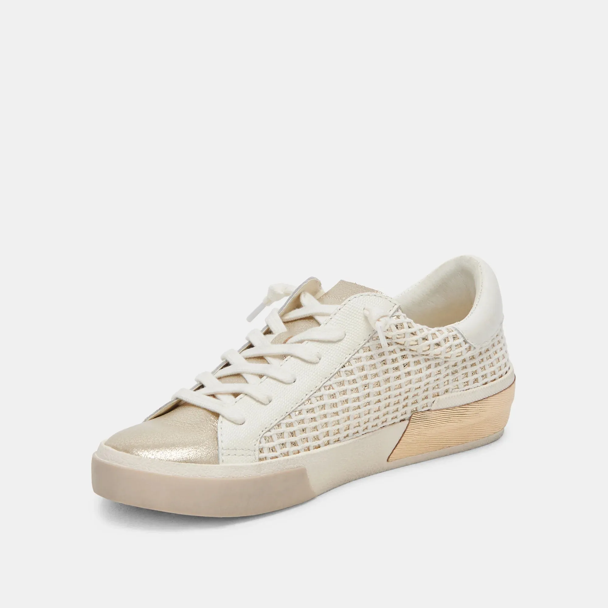 Bone/Gold Zina Sneakers