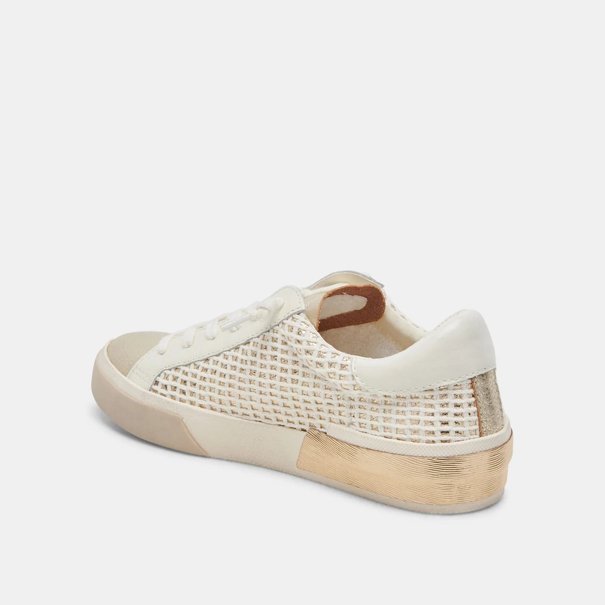 Bone/Gold Zina Sneakers