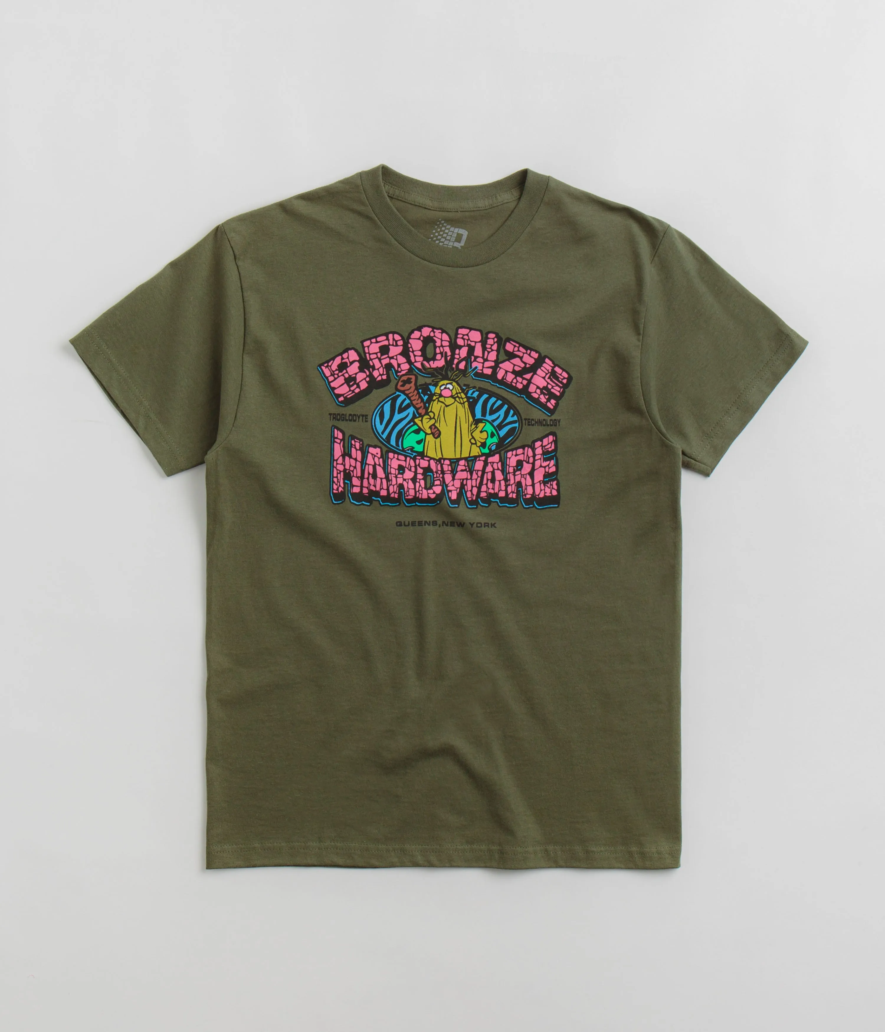 Bronze 56K Troglodyte T-Shirt - Military Green