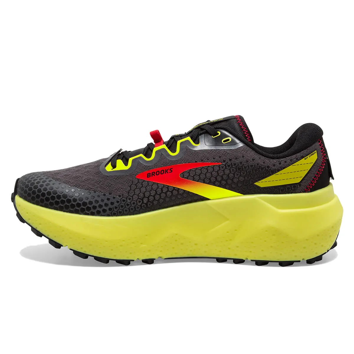 Brooks Caldera 6 Mens | Black/fiery Red/blazing Yellow