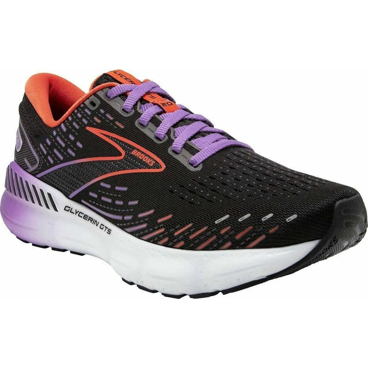 Brooks Glycerin GTS 20 Womens Running Shoes - Black