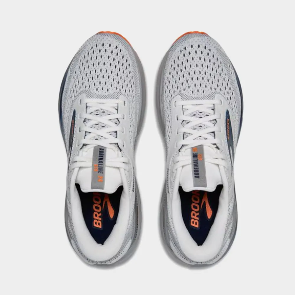 Brooks Mens Adrenaline Gts 24 Performance Running White/grey _ 183273 _ White
