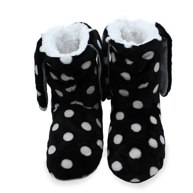 Bunny Ears Winter Indoor Slippers