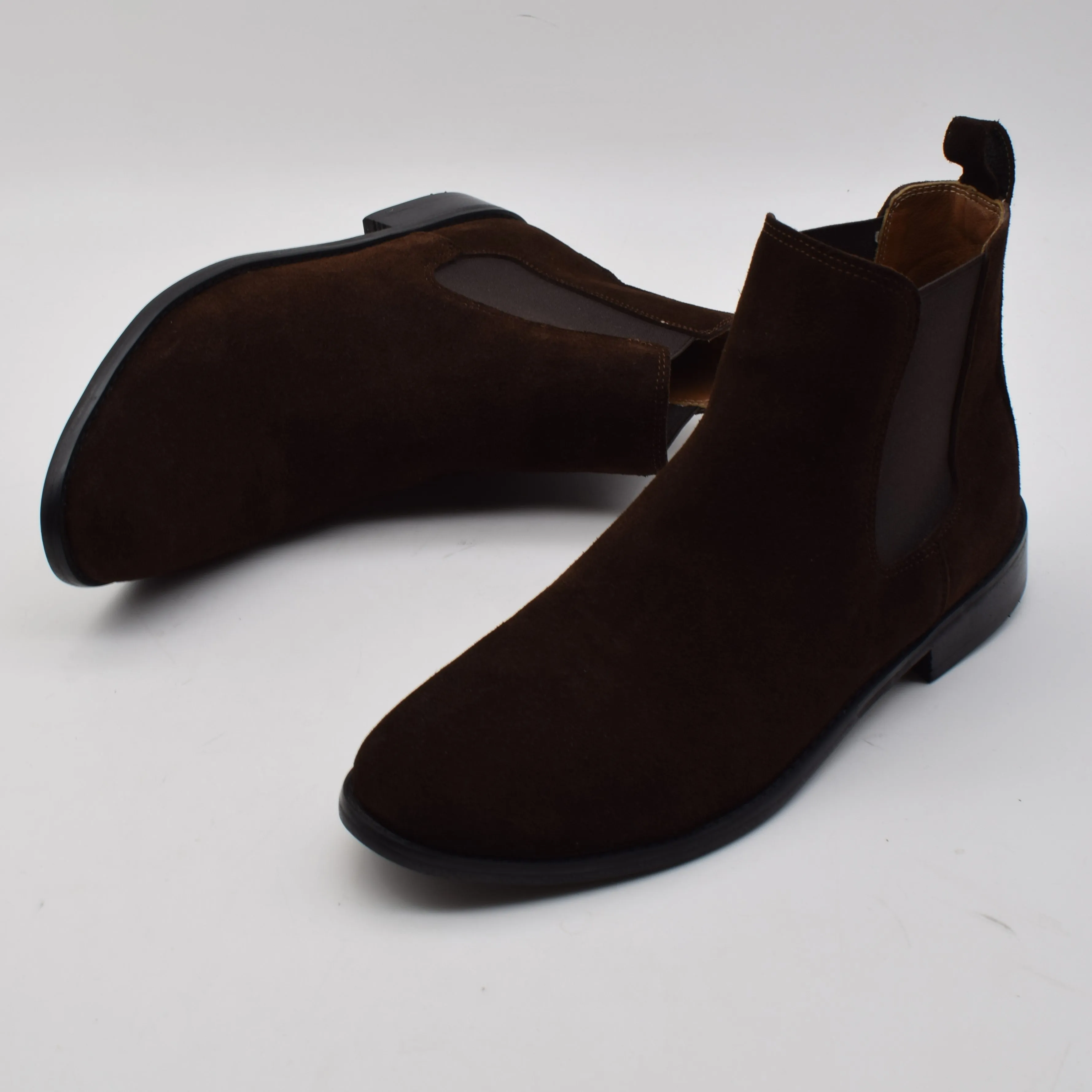 Calf Suede Chelsea Boots