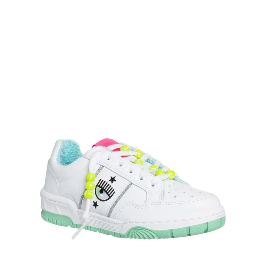 CHIARA FERRAGNI SNEAKERS CF3112 TENNIS BIANCO