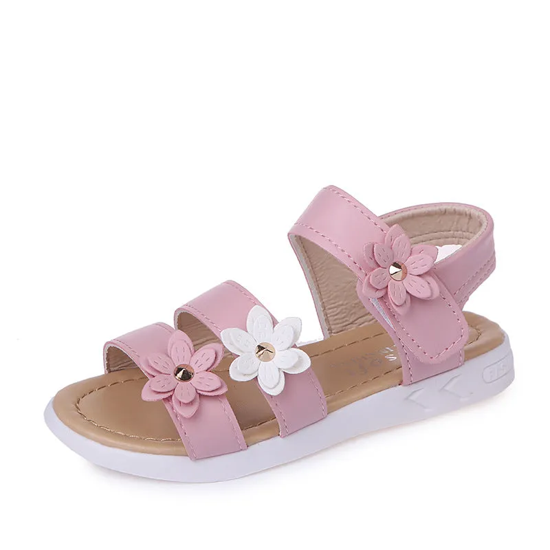 Children's Sandals Flower Princess Shoes Roman Shoes Baby Shoes