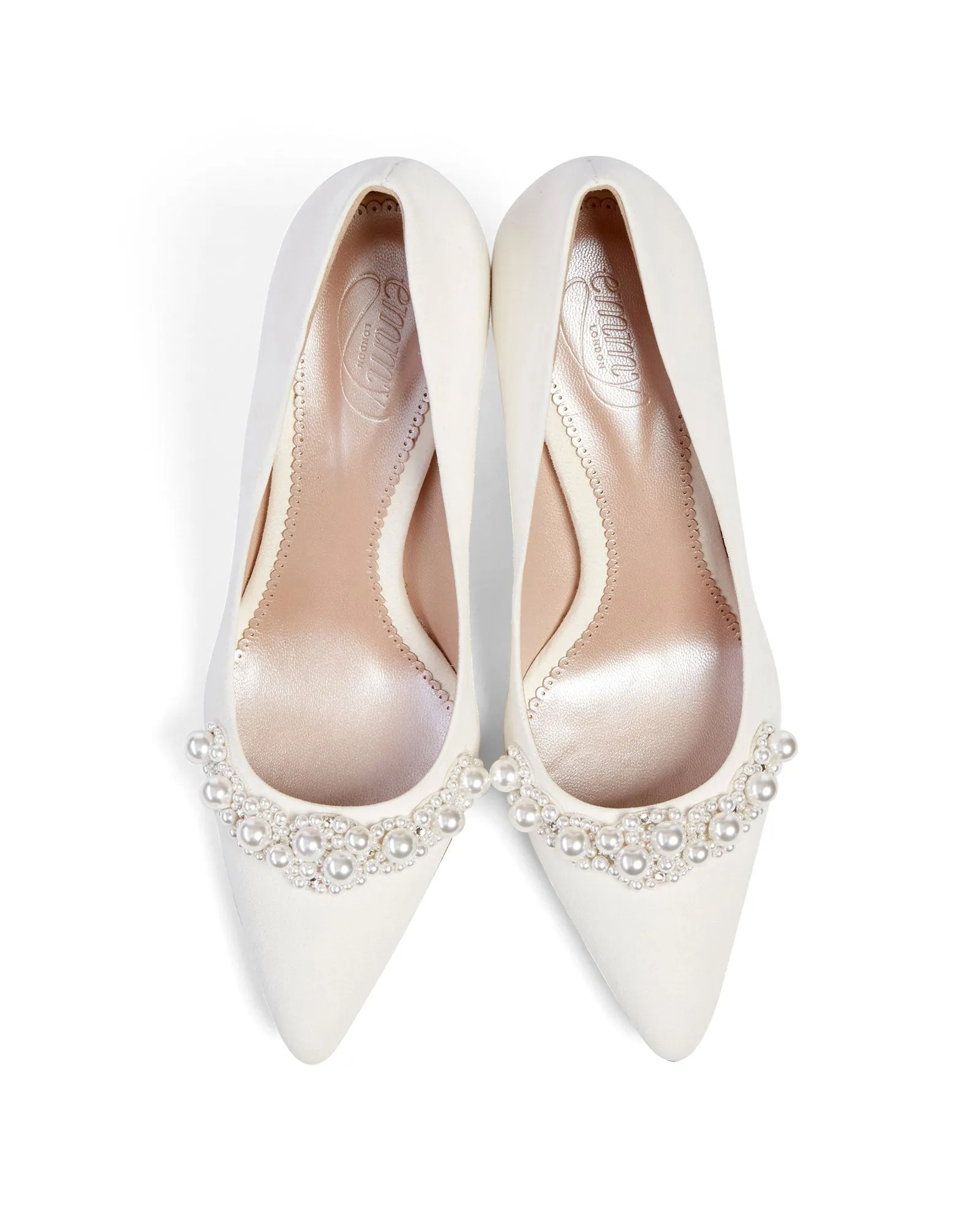 Claudia Pearl Mid Heel