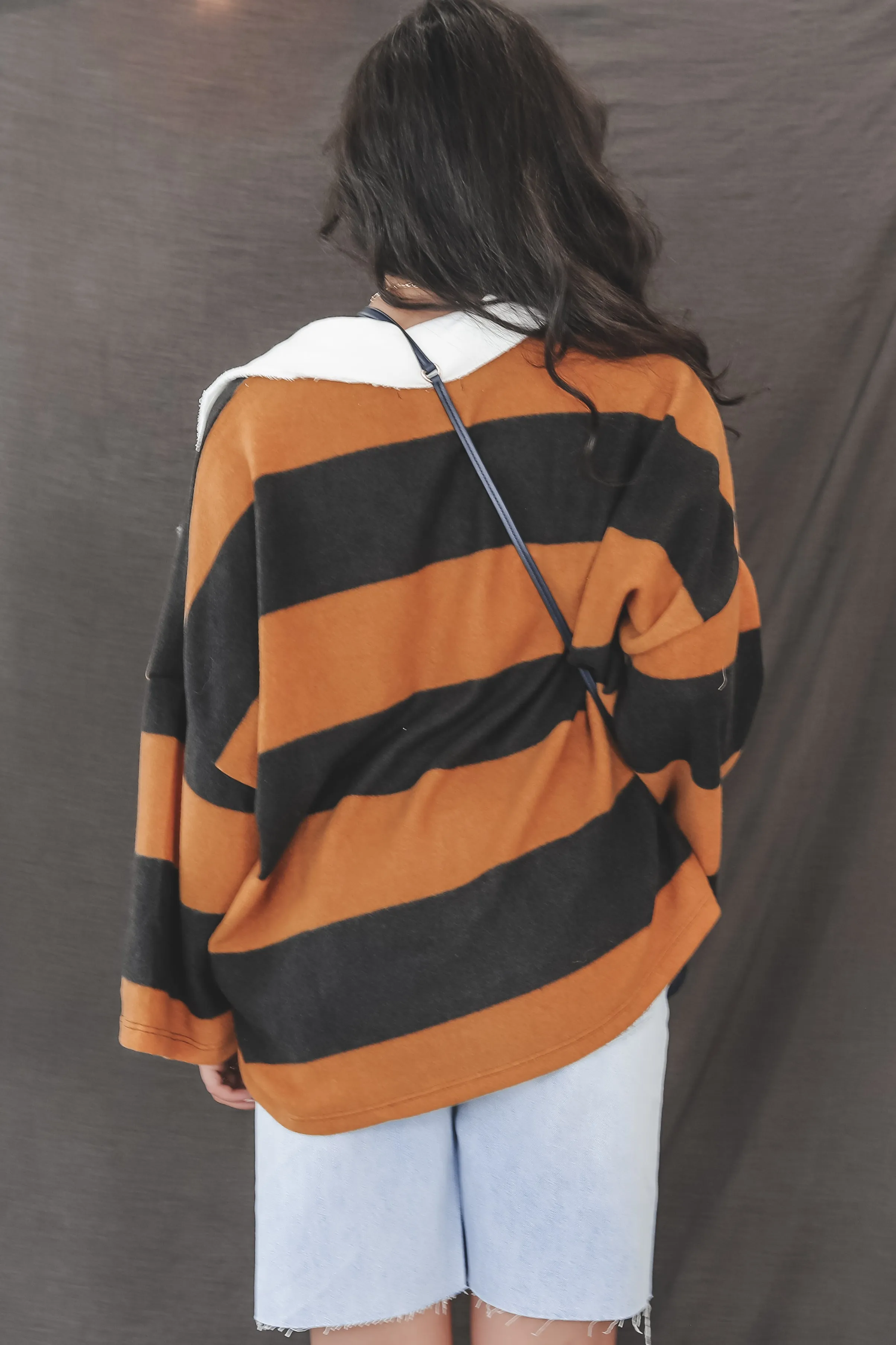 Cool Girl Club Striped Rugby Shirt