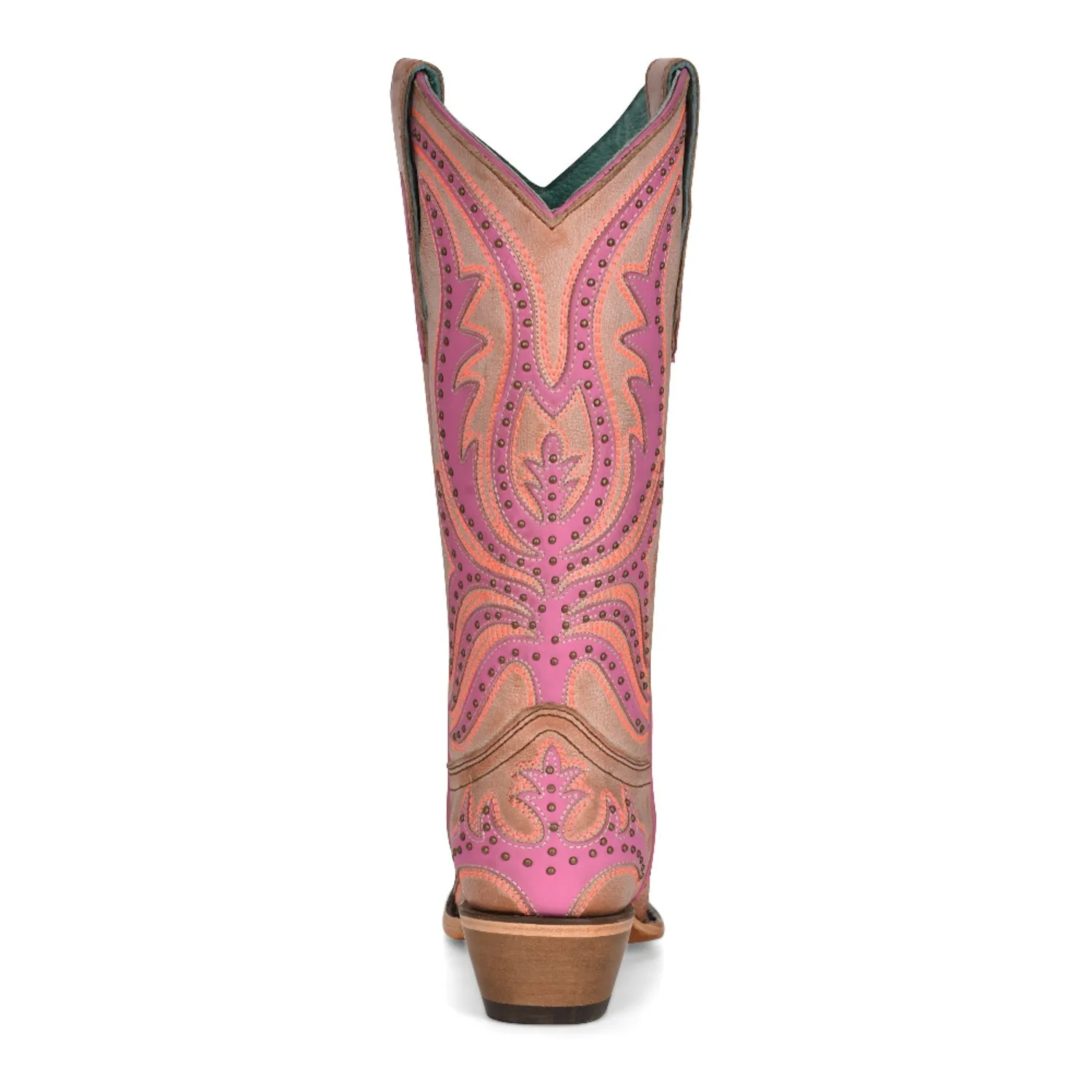 Corral Womens C3970 Neon Pink Leather Western Cowboy Boots