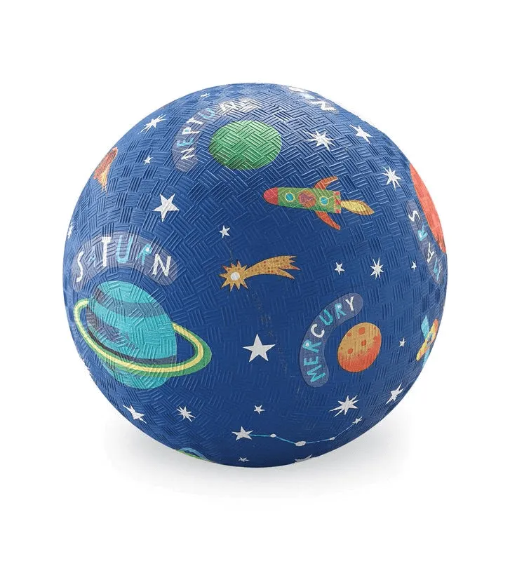 Crocodile Creek 7 Inch Playground Ball - Solar System Blue